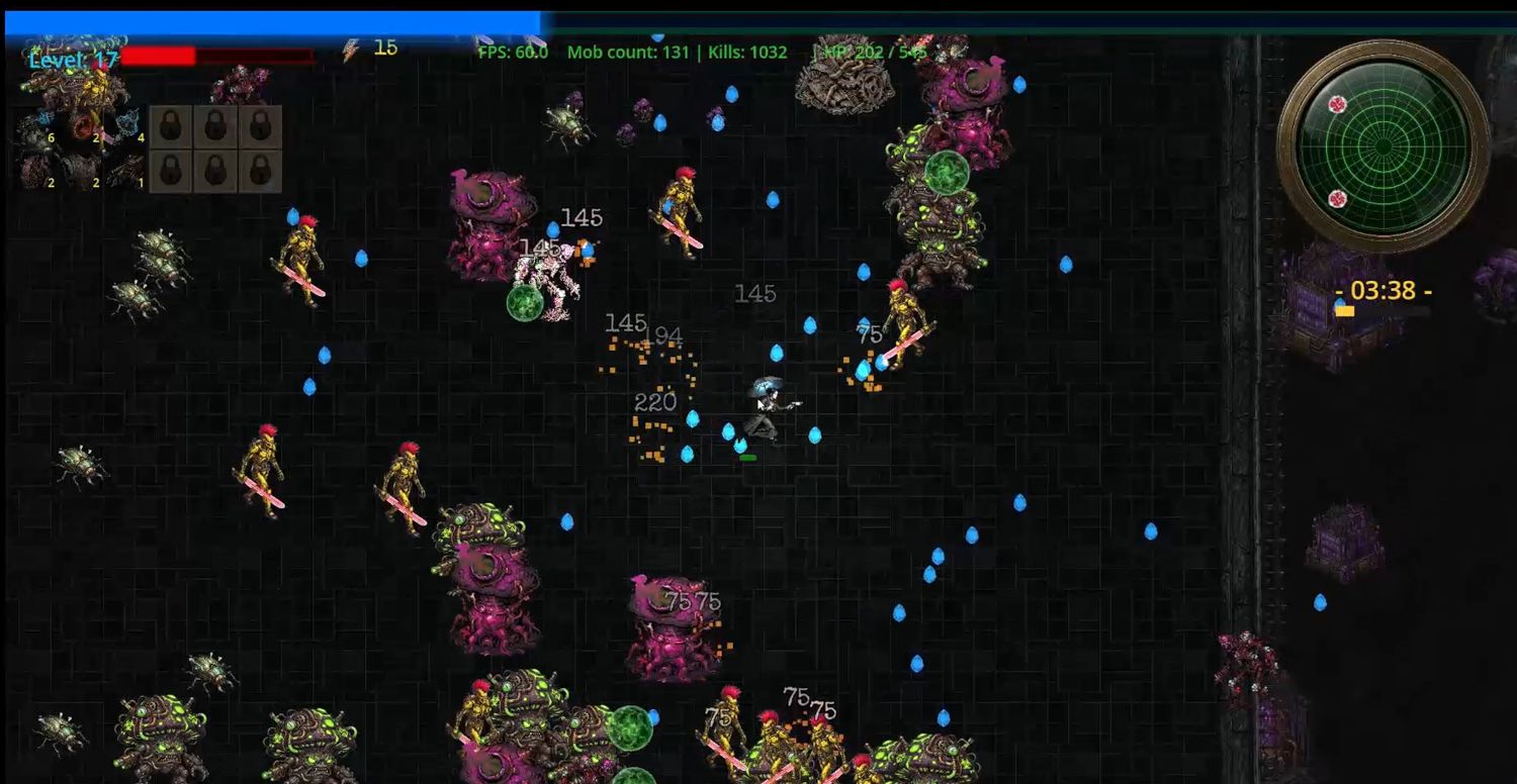 PB&J Auto-Firing Weapons in action